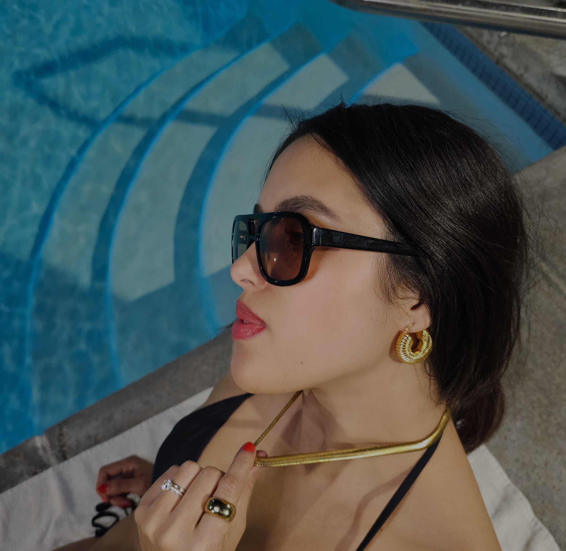 Abigail Textured Hoops