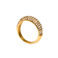 Crystal CZ Dome Ring - Nanda Jewelry