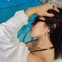 Abigail Textured Hoops