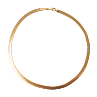 Luna Gold Filled Herringbone Necklace - Nanda Jewelry