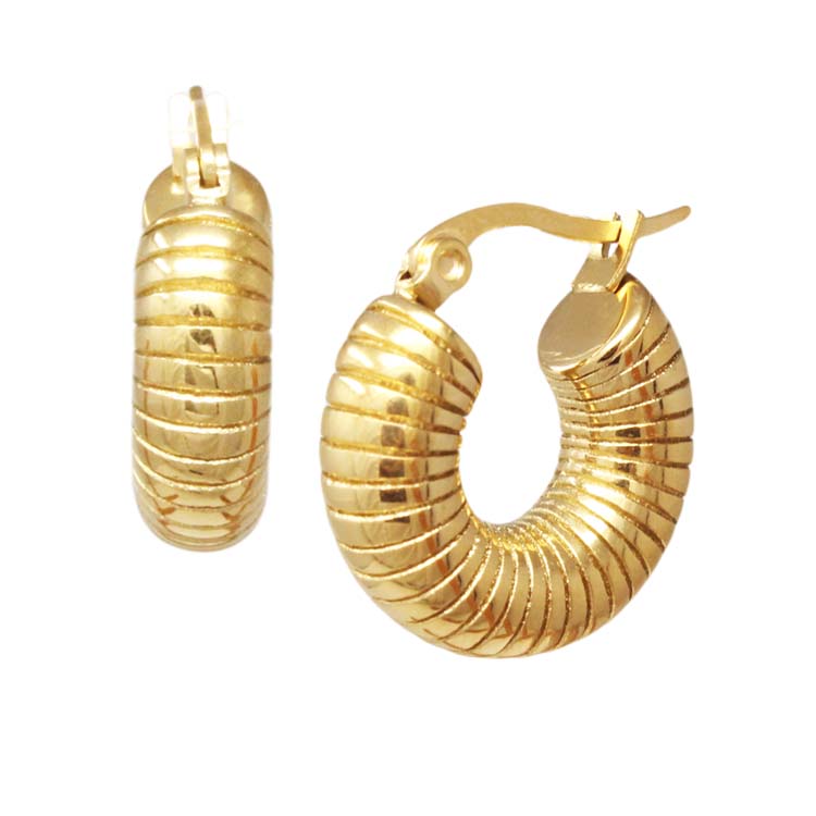 Kennedy Textured Chain Mini Hoops