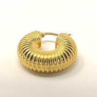 Abigail Textured Hoops - Nanda Jewelry
