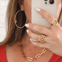 Alyssa Hollow Flower Ring - Nanda Jewelry