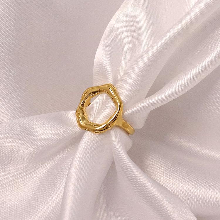 Gold Flower Ring | Demi Fine Gold Jewelry | Nanda Jewelry | Bracelets, Rings, Necklaces and Earrings | Water Resistant Jewelry