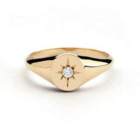 Claire Signet Ring - Nanda Jewelry