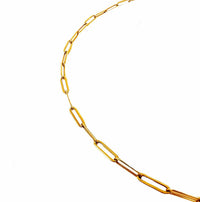 Emma Small Paper Clip Necklace - Nanda Jewelry