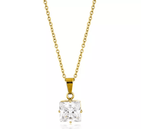 Erin Crystal Charm Necklace - Nanda Jewelry
