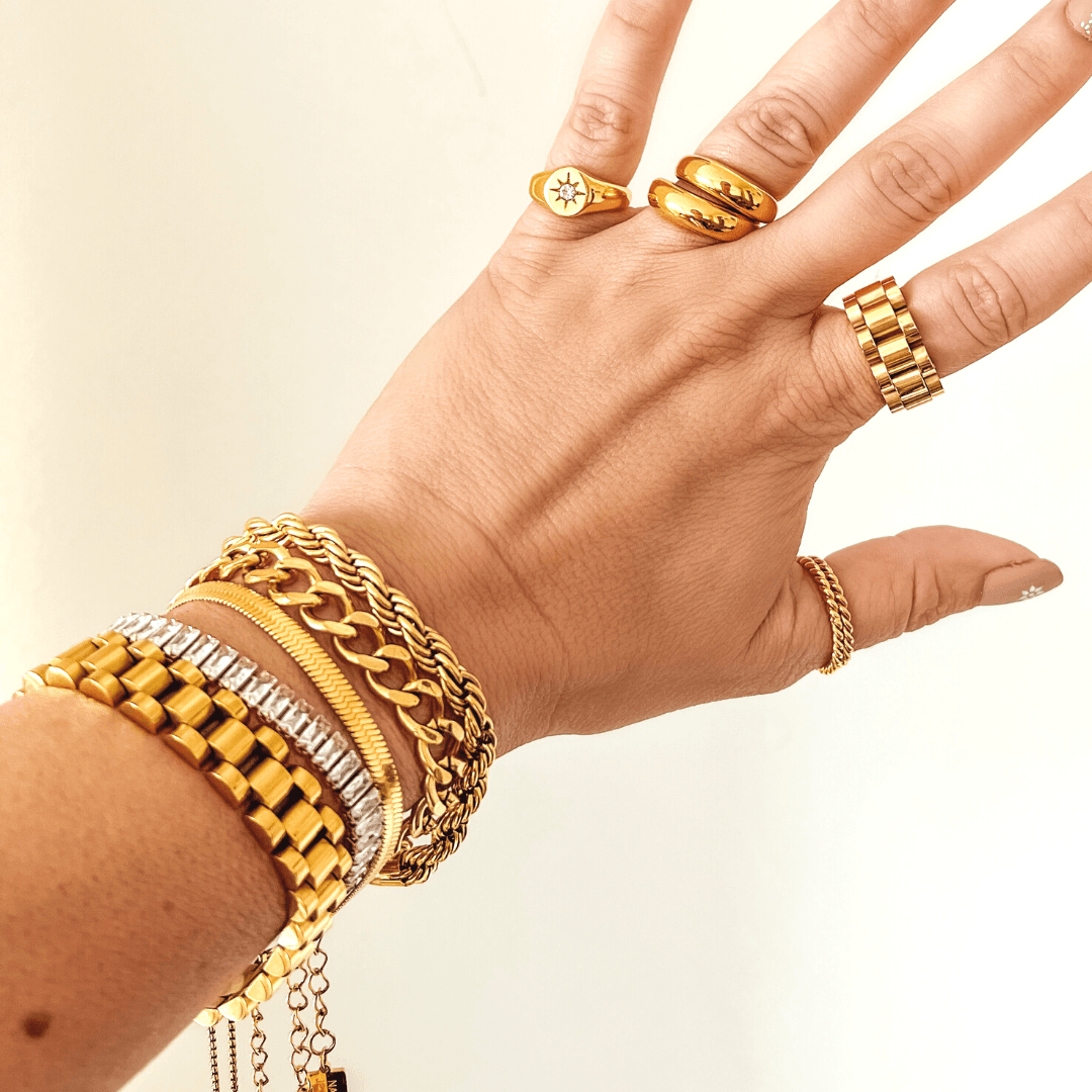 Eve Herringbone Bracelet - Nanda Jewelry