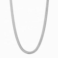 Evelyn Silver Herringbone Necklace - Nanda Jewelry