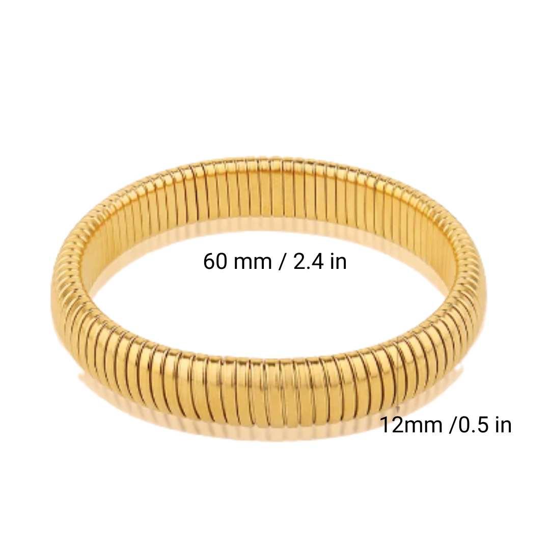 Jasmine Snake Chain Coil Bracelet - Nanda Jewelry