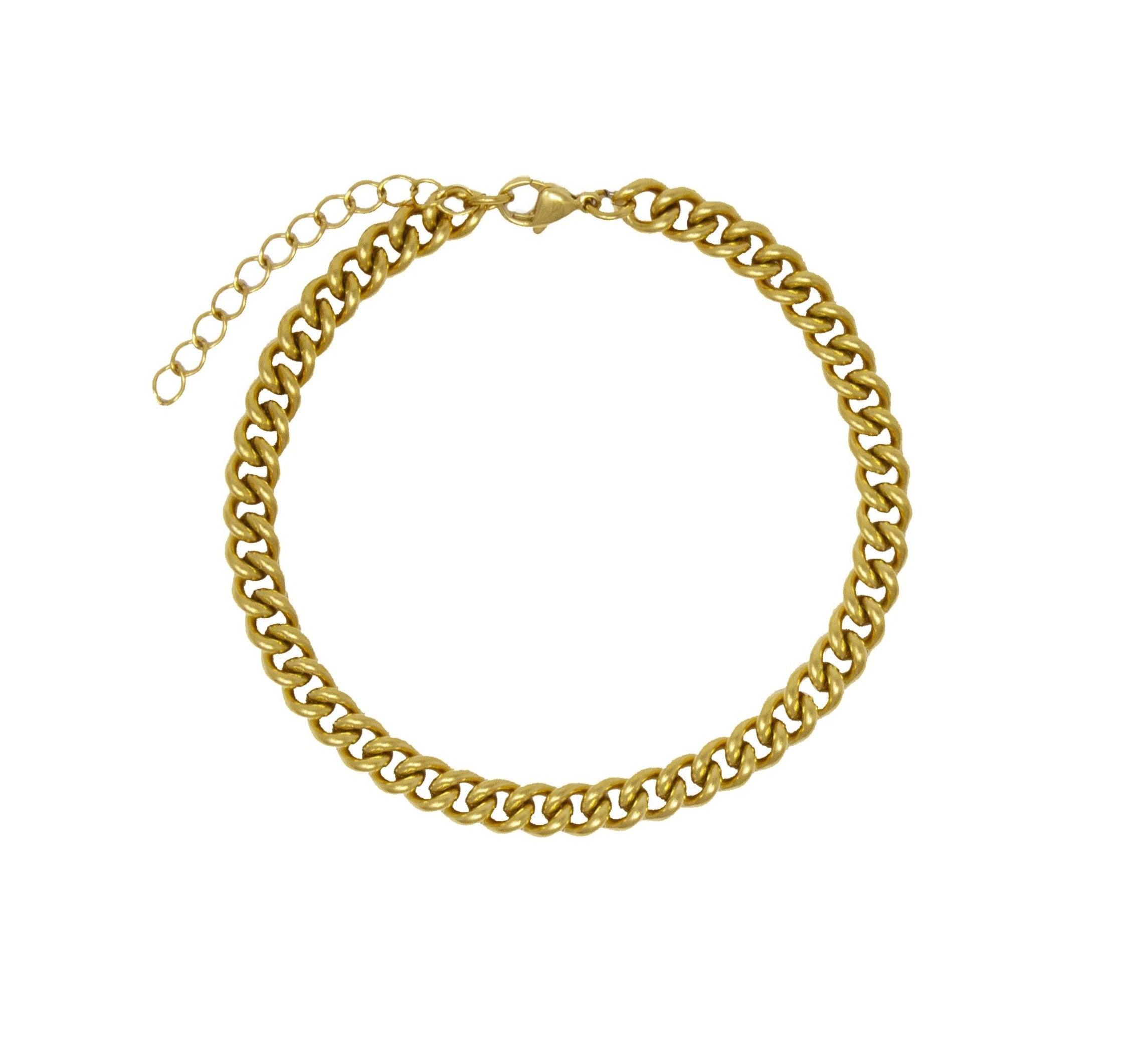 Maria Cuban Chain Anklet - Nanda Jewelry