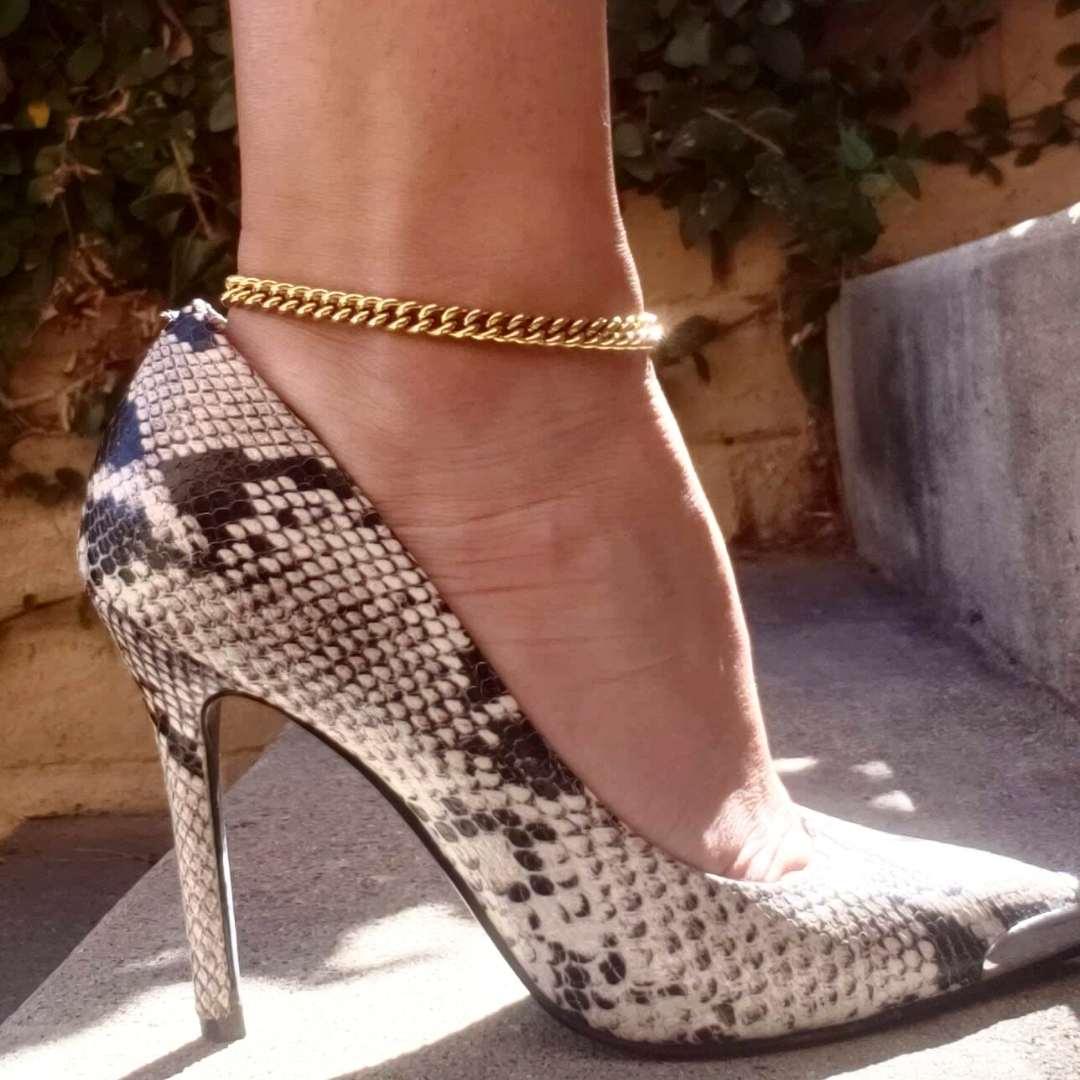 Maria Cuban Chain Anklet - Nanda Jewelry