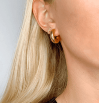 Michelle Mini Donut Hoops - Nanda Jewelry