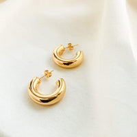 Michelle Mini Donut Hoops - Nanda Jewelry