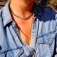 Norah Paperclip Chain Lariat Necklace - Nanda Jewelry