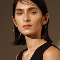 Sarah Oval Hoops - Nanda Jewelry