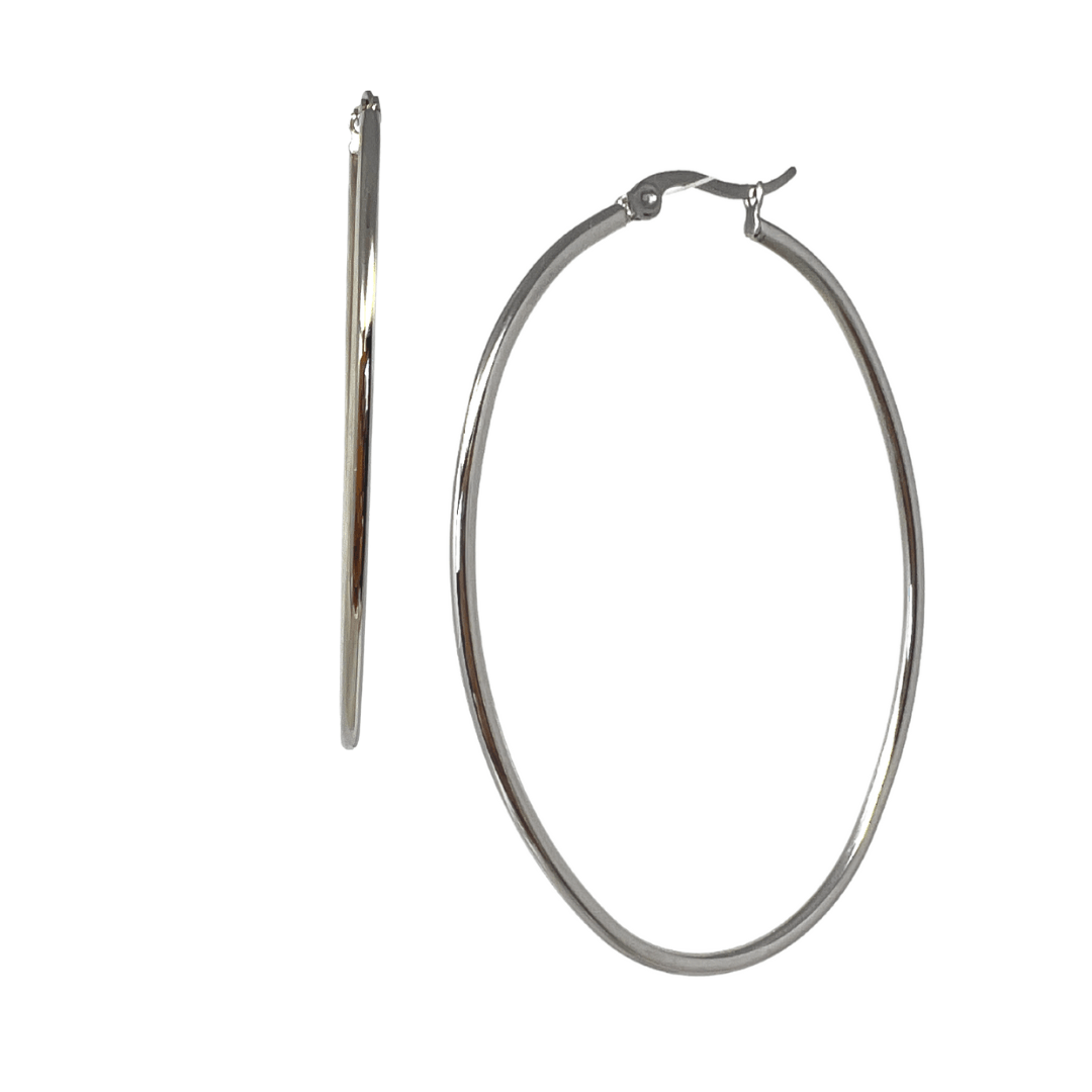 Sarah Oval Hoops - Nanda Jewelry