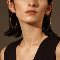 Sarah Oval Hoops - Nanda Jewelry