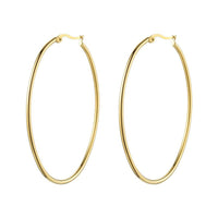 Sarah Oval Hoops - Nanda Jewelry