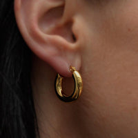Tabitha Round Hoops - Nanda Jewelry