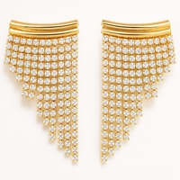 Layla CZ Tassel Earrings