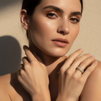 Crystal CZ Dome Ring