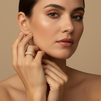 Crystal CZ Dome Ring