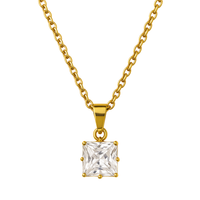 Erin Crystal Charm Necklace