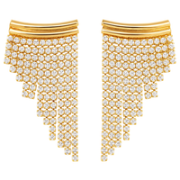 Layla CZ Tassel Earrings