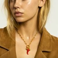 Lucia Corno (Horn) Charm Necklace