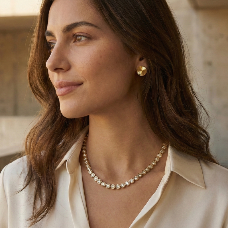 Melanie Tennis Necklace