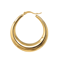 Amber Hoop Earrings - Nanda Jewelry