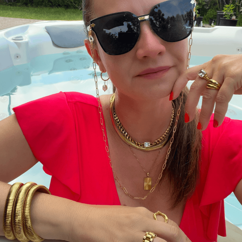 Eva Paperclip Sunglasses Chain - Nanda Jewelry