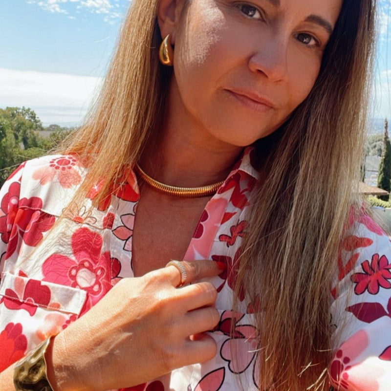 Fernanda Gold Coil Necklace - Nanda Jewelry