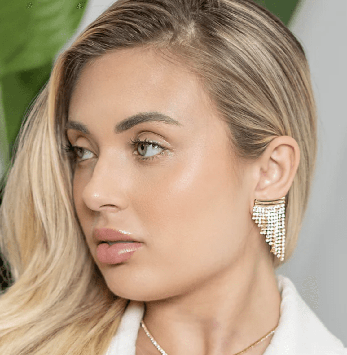 Layla Short CZ Tassel Earrings - Nanda Jewelry
