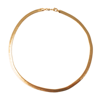 Luna Gold Filled Herringbone Necklace - Nanda Jewelry