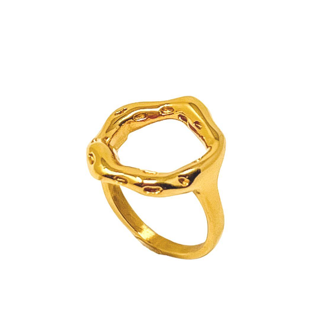 Gold Flower Ring | Demi Fine Gold Jewelry | Nanda Jewelry | Bracelets, Rings, Necklaces and Earrings | Water Resistant Jewelry