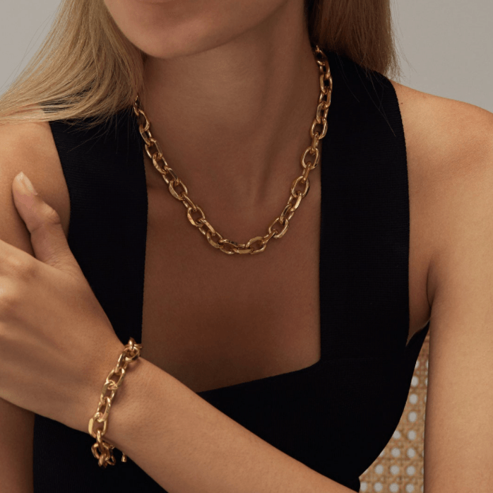 Bold Gold Chunky Chain Bracelet| Boho Betty