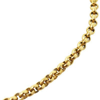 stainless steel 18K gold plated rolo chain bracelet