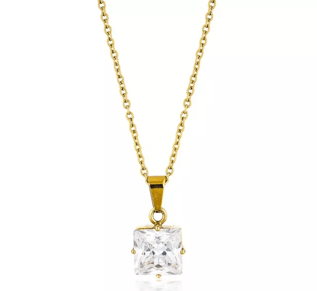 Erin Crystal Charm Necklace - Nanda Jewelry