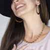 Gabby Thin Large Hoops - Nanda Jewelry