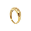 stainless steel 18K gold plated stacking ring